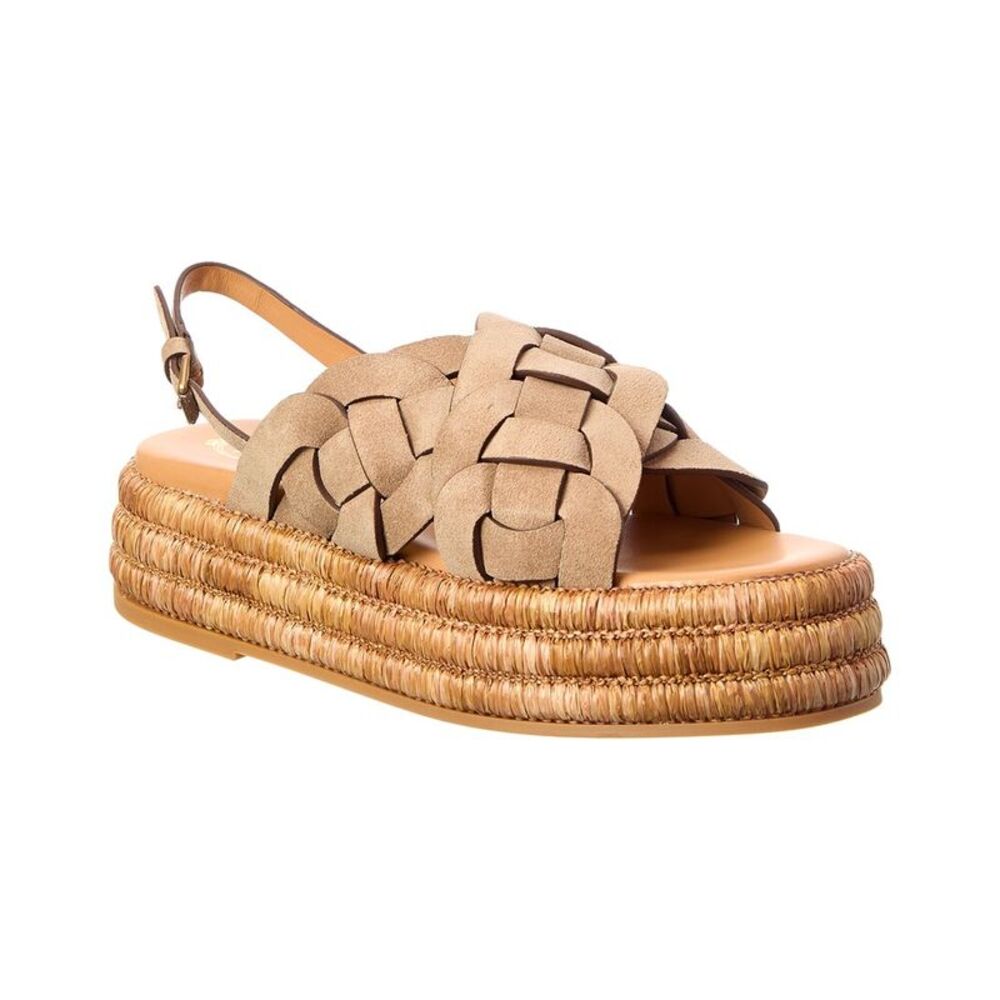 Tods Suede Platform Sandal